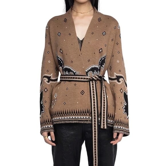 Zadig & Voltaire Kala We Merino Wool Cardigan - Picture 1 of 6